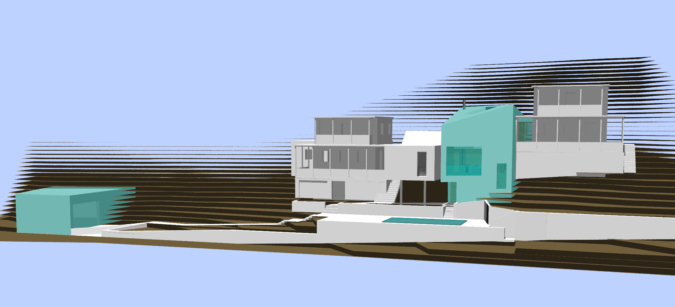 Spojení rodinných domů a vstupní objekt Hradištko